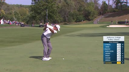 Retief Goosen makes birdie on No. 12 at Jefferson Lehigh Valley Classic