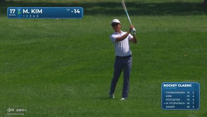 Michael Kim makes birdie on No. 17 at Rocket Classic