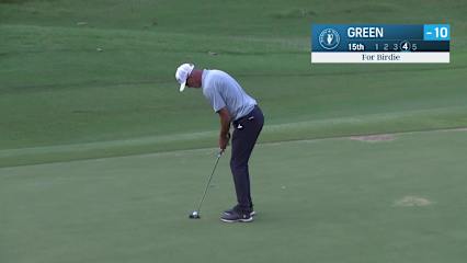 Richard Green makes birdie on No. 15 at Regions Tradition