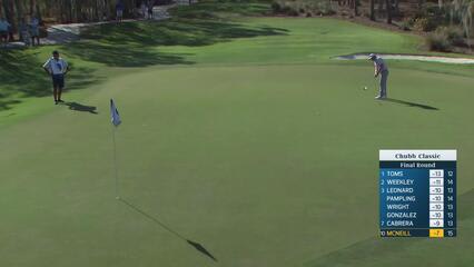 George McNeill makes birdie putt on No. 16 at Chubb Classic