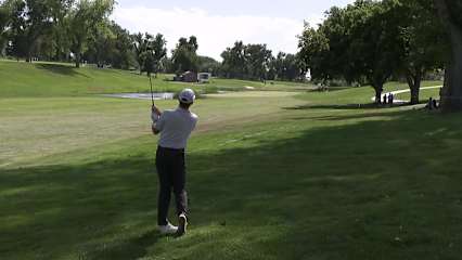 Robby Shelton holes out for birdie on No. 10 at Utah Championship