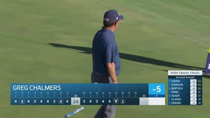Greg Chalmers makes birdie on No. 16 at Stifel Charity Classic