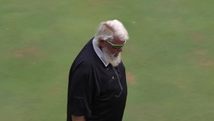 John Daly holes lengthy putt for birdie at Ascension