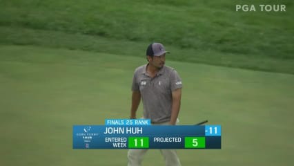 John Huh makes birdie putt at Korn Ferry Tour Champ