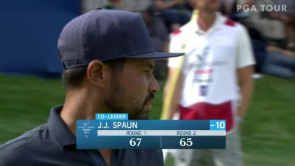 J.J. Spaun closes round with birdie on No. 18 at Boise Open