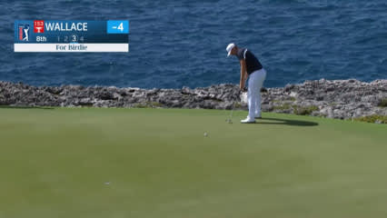 Matt Wallace puts down birdie putt at Corales Puntacana