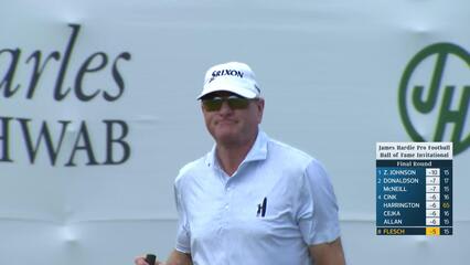 Steve Flesch makes birdie on No. 16 at James Hardie Pro Football Hall of Fame Invitational