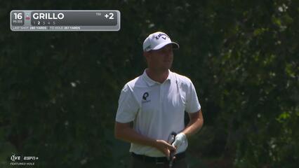 Emiliano Grillo makes birdie on No. 16 at FedEx St. Jude
