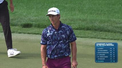 Thorbjørn Olesen sinks 9-foot birdie putt on No. 13 at Cognizant Classic