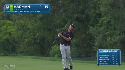 Brian Harman reaches par-5 No. 13 in two, makes birdie at Travelers