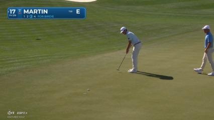Ben Martin drains 12-foot putt for birdie at WM Phoenix Open