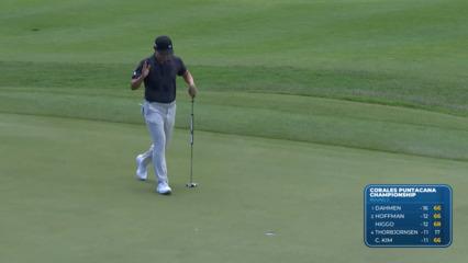 Kaito Onishi buries birdie putt at Corales Puntacana