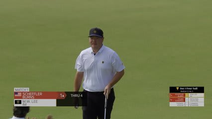 Sungjae Im makes birdie on No. 4 at the 2026 Presidents Cup