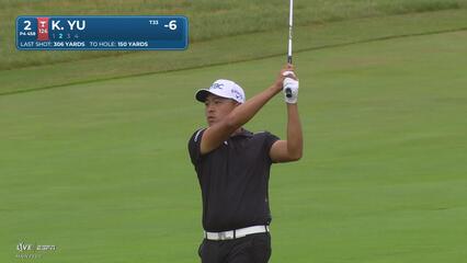 Kevin Yu gets up-and-down from 149 yards for birdie on No. 2 at RBC Canadian