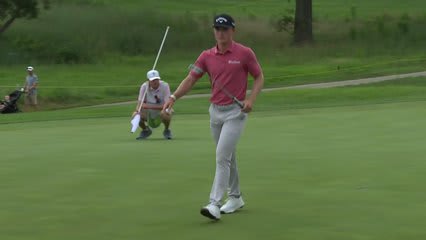 Blades Brown holes out for birdie from 11-feet on No. 12 at AdventHealth