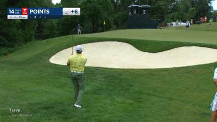 D.A. Points wedges it close to set up birdie at John Deere
