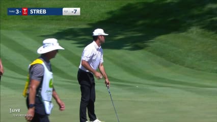 Robert Streb makes birdie on No. 12 at John Deere