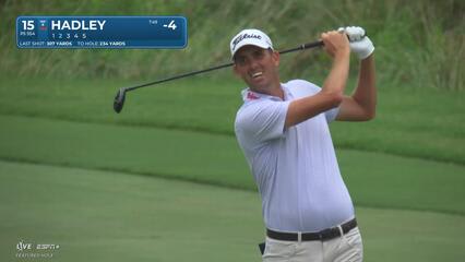 Chesson Hadley makes birdie on No. 15 at Wyndham