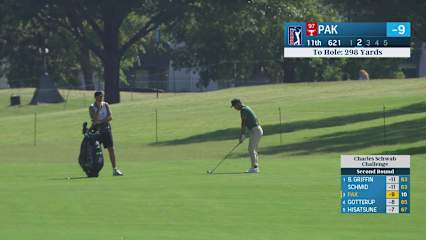 John Pak makes birdie on No. 11 at Charles Schwab