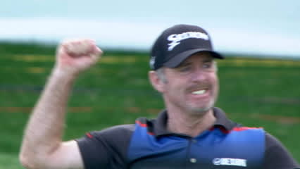 Rod Pampling's dramatic winning putt is the Shot of the Day