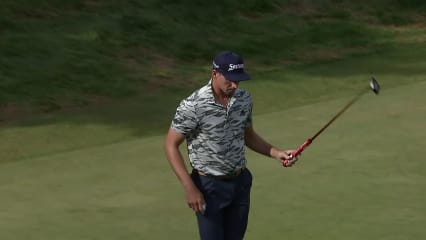 Brandon Matthews sinks long birdie putt at Albertsons Boise Open