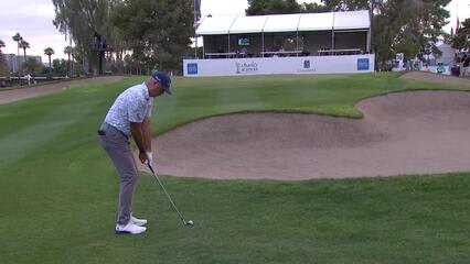 Stewart Cink makes birdie putt on No. 16 at Charles Schwab Cup Championship