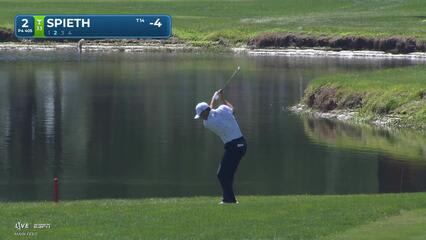 Jordan Spieth hits 118-yard approach to 2 feet, sets up birdie on No. 2 at Valspar