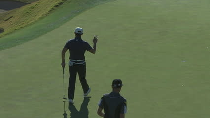 Whee Kim buries it from 24 feet for birdie at Shriners
