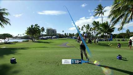 Noah Goodwin makes birdie on No. 17 at Sony Open