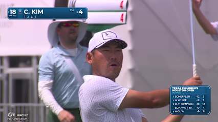 Chan Kim sinks a 38-foot birdie putt at Houston Open