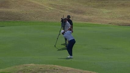 Scottie Scheffler hits 111-yard approach to 2 feet, sets up birdie on No. 12 at The American Express