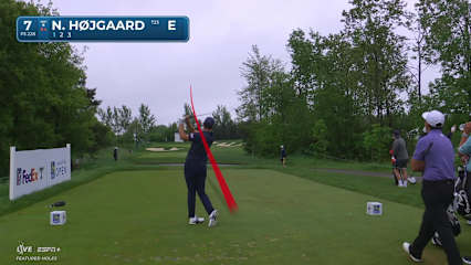 Nicolai Højgaard makes birdie on No. 7 at RBC Canadian