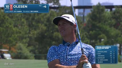 Thorbjørn Olesen hits 139-yard approach to 4 feet, sets up birdie on No. 10 at Texas Children's