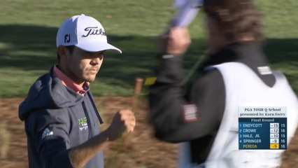 Raul Pereda plays a perfect approach at PGA TOUR Q-School