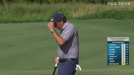 Phil Mickelson makes birdie on No. 16 at Sentry