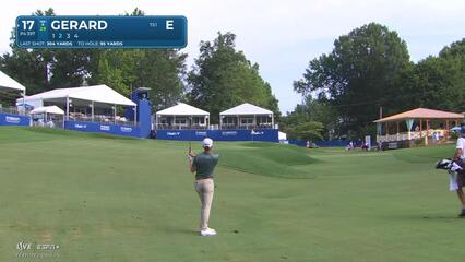 Ryan Gerard pitches it close to set up birdie at Wyndham