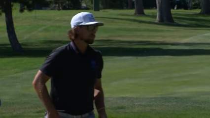 Roger Sloan cards eagle with nice approach at Utah Championship