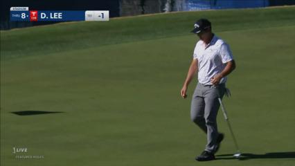 Danny Lee pours-in a 22-foot birdie putt at The American Express
