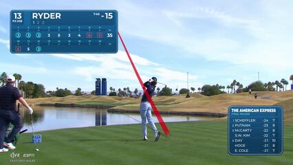 Sam Ryder hits 209-yard tee shot to 5 feet, sets up birdie on No. 13 at The American Express