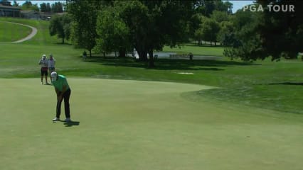 Davis Riley birdies No. 10 in Round 3 at Albertsons Boise Open