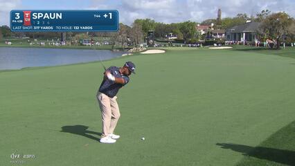 J.J. Spaun hits 134-yard approach to 9 feet, sets up birdie on No. 3 at Arnold Palmer