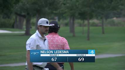 Nelson Ledesma makes birdie on No. 9 at Albertsons Boise Open