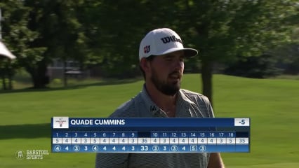 Quade Cummins rolls in birdie putt from off the green at NV5 Invitational