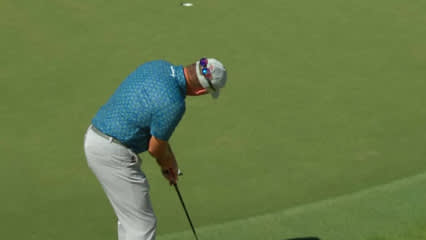 D.A. Points sinks birdie putt from off the green at Arnold Palmer