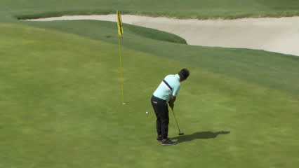 Thongchai Jaidee cards birdie at Hoag Classic