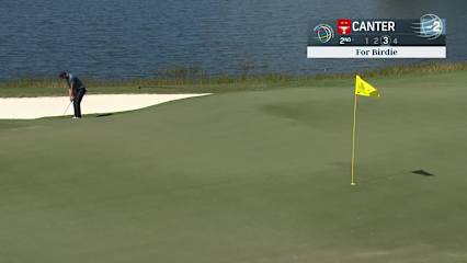 Laurie Canter chips in for birdie at WGC-Workday