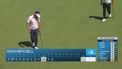 Keith Mitchell holes 35-foot shot for birdie on No. 11 at RBC Canadian