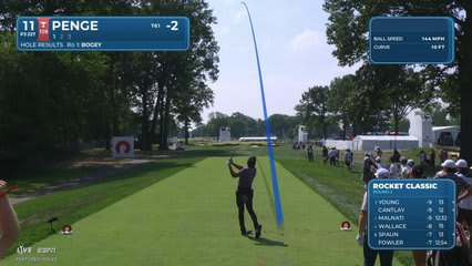 Marco Penge hits tee shot to 11 feet, sets up birdie on No. 11 at Rocket Classic