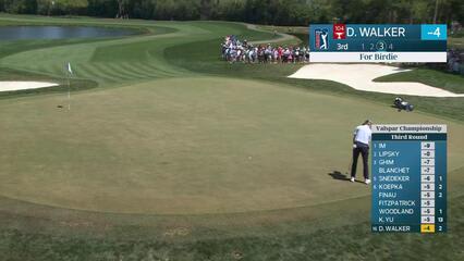 Danny Walker buries 50-foot birdie putt on No. 3 at Valspar