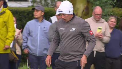 Matt Fitzpatrick sinks 11-foot birdie putt on No. 1 at The Genesis